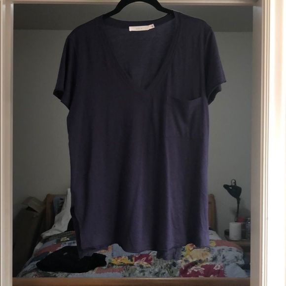 WORN ONCE LUSH V NECK - Picture 2 of 4